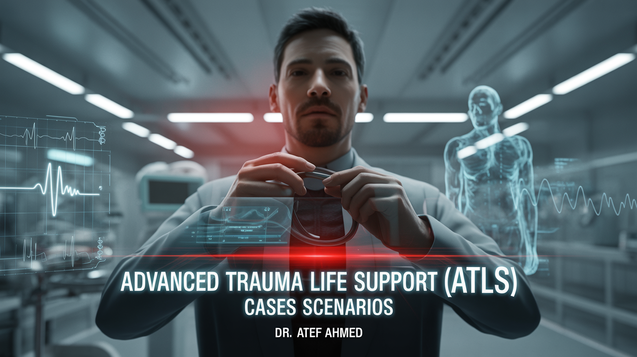 Advanced Trauma Life Support (ATLS) Cases Scenarios Book Cover by Dr. Atef Ahmed